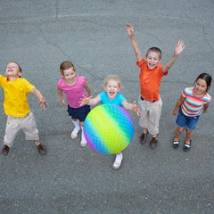 Rainbow Playground Ball For Kids Bouncy 22 86 Cm Kick Ball