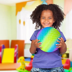Rainbow Playground Ball For Kids Bouncy 22 86 Cm Kick Ball