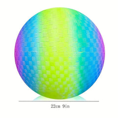 Rainbow Playground Ball For Kids Bouncy 22 86 Cm Kick Ball
