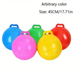 Inflatable Jump Ball Toy with Handle - Bouncy Ball for Boys and Girls