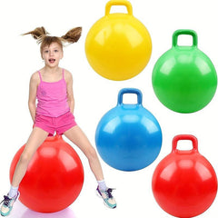 Inflatable Jump Ball Toy with Handle - Bouncy Ball for Boys and Girls