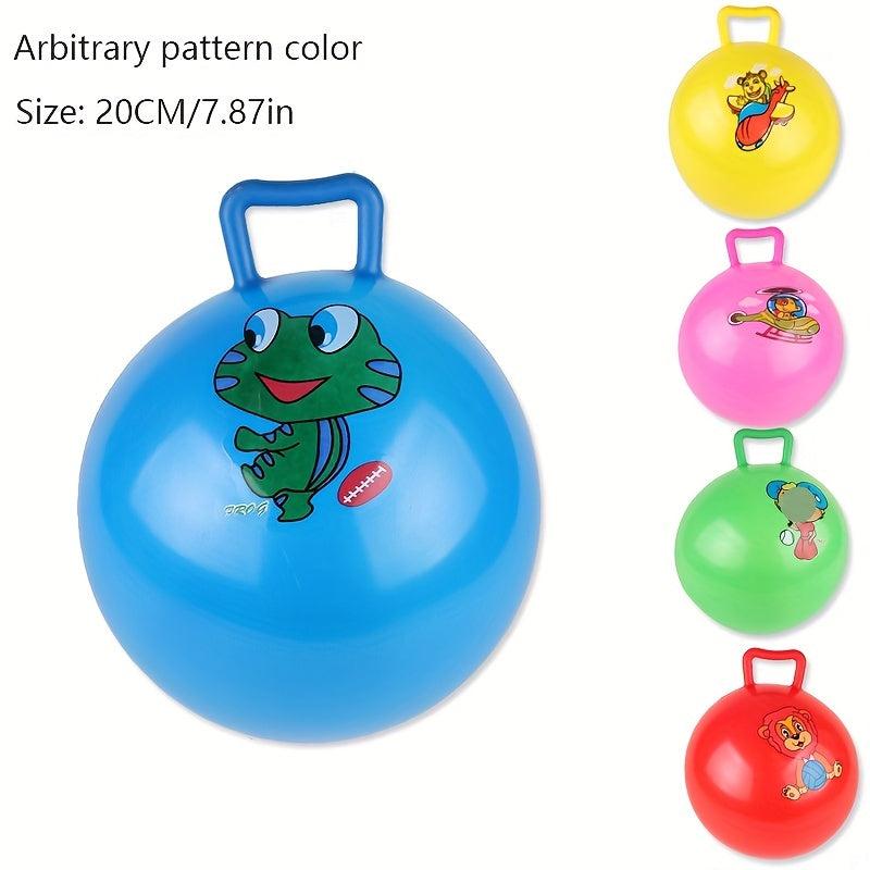 Inflatable Jump Ball Toy with Handle - Bouncy Ball for Boys and Girls