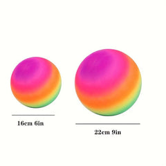 Rainbow Playground Ball Set - 6 9 Inch Kickballs for Kids & Adults