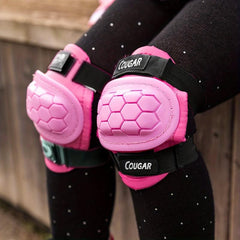 Adjustable Knee & Elbow Protection Set for Kids, S Size 3-8 Yrs, M Size 7-12 Yrs