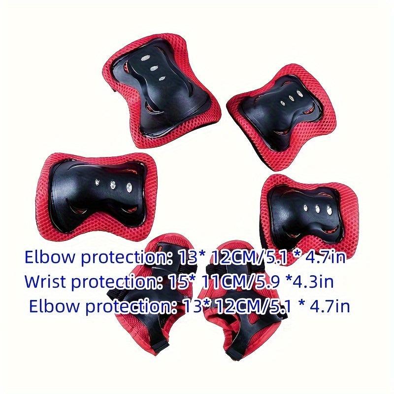 6 Piece Knee Pad Kid's Roller Skating Protector Shoes