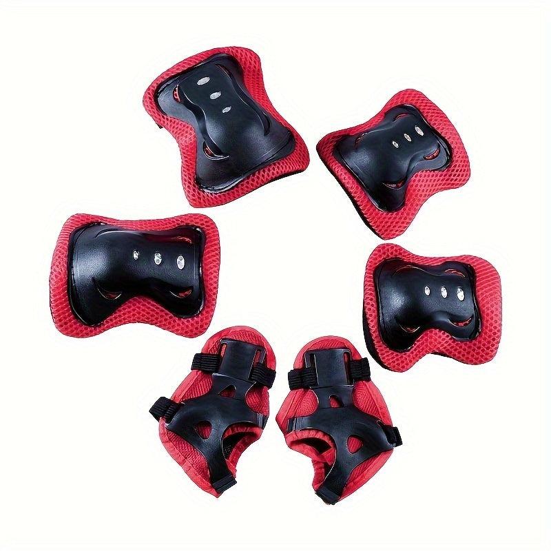6 Piece Knee Pad Kid's Roller Skating Protector Shoes