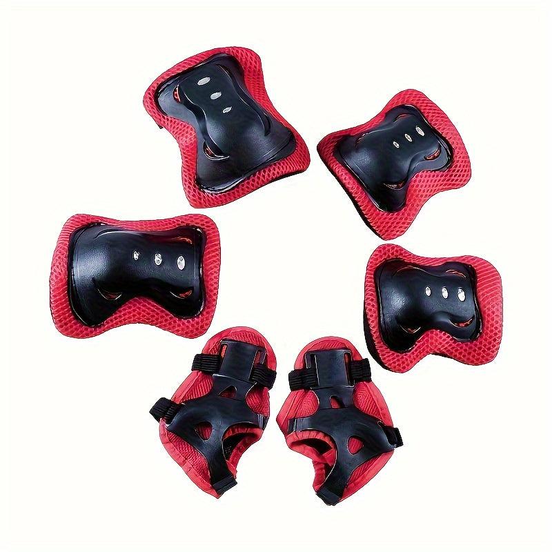 6 Piece Knee Pad Kid's Roller Skating Protector Shoes