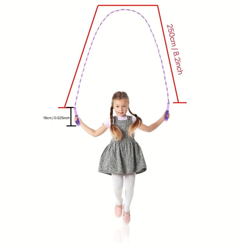 Bamboo Jump Rope for Kids - Tangle-Free Fitness Equipment
