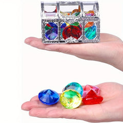 30pc Colorful Diamond Treasure Chest Pool Toys for Summer Swimming