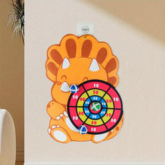 Large Kids Dart Board with 12 Sticky Balls - Indoor/Outdoor Fun Game