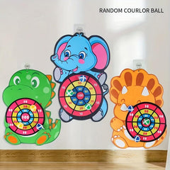 Large Kids Dart Board with 12 Sticky Balls - Indoor/Outdoor Fun Game