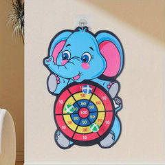 Large Kids Dart Board with 12 Sticky Balls - Indoor/Outdoor Fun Game