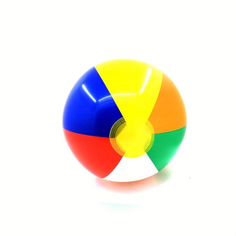 Inflatable Beach Ball Rainbow Ball Water Polo Play Toy 6 Balls 35-56 cm