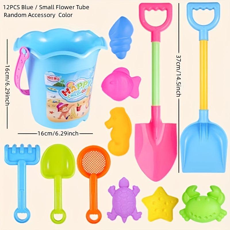 Kids Beach Adventure Water Play Sand Shovel & Bucket Set