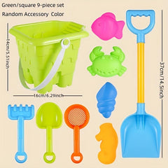 Kids Beach Adventure Water Play Sand Shovel & Bucket Set