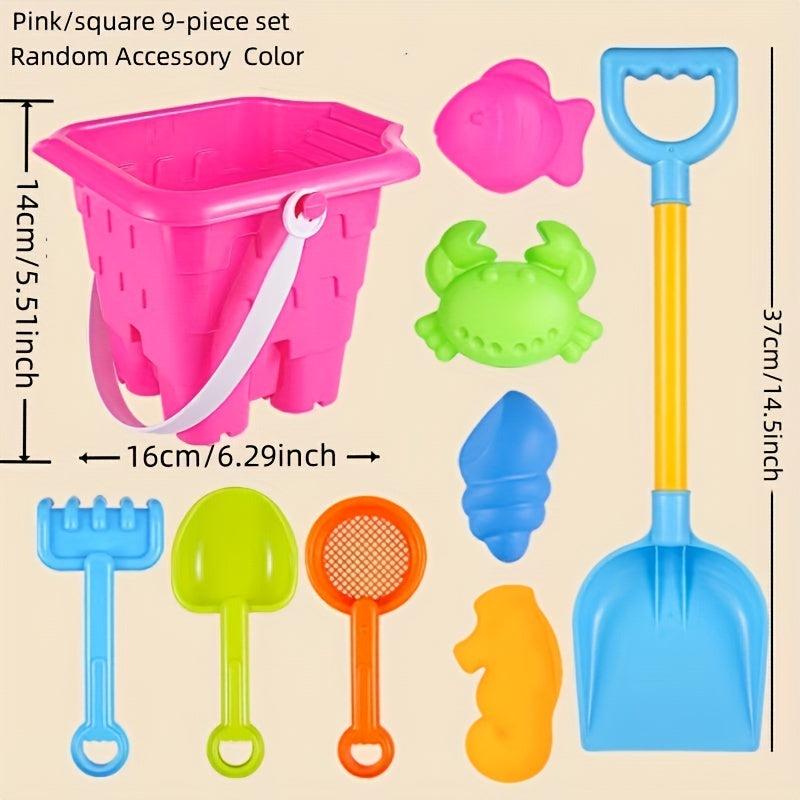 Kids Beach Adventure Water Play Sand Shovel & Bucket Set