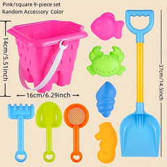 Kids Beach Adventure Water Play Sand Shovel & Bucket Set