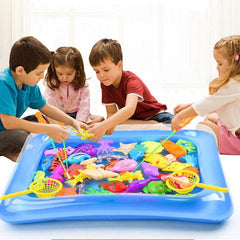 40pc Magnetic Fishing Set Inflatable Pool Party Game for Kids