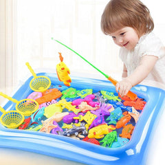 40pc Magnetic Fishing Set Inflatable Pool Party Game for Kids
