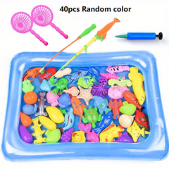 40pc Magnetic Fishing Set Inflatable Pool Party Game for Kids