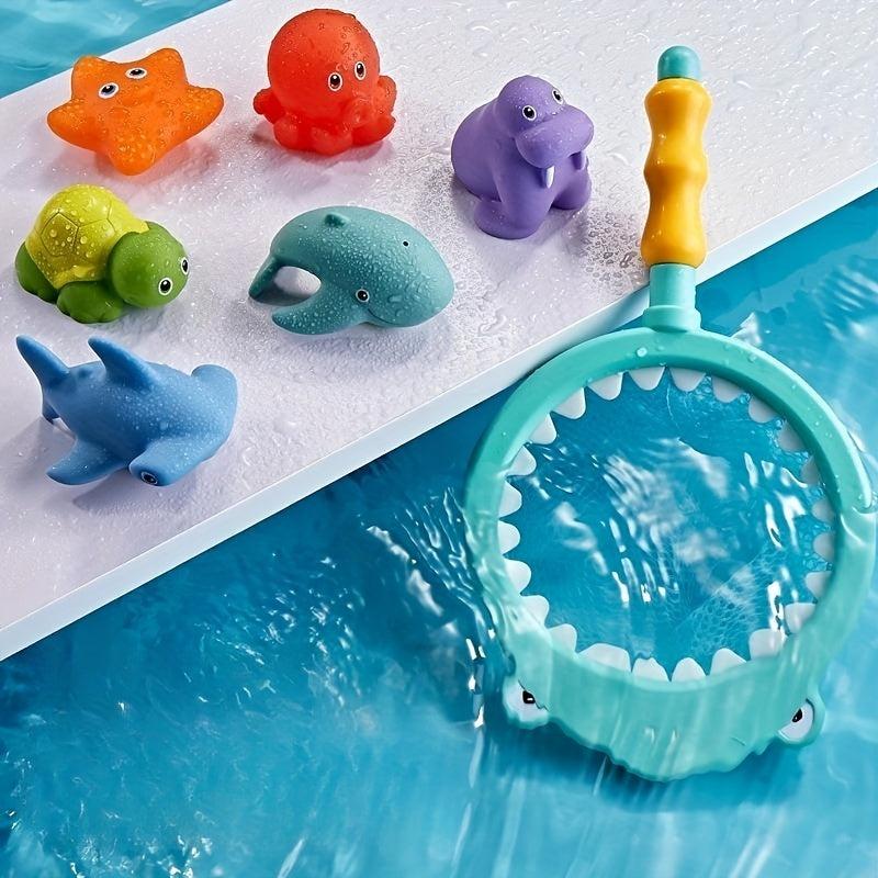Baby Water Spray Shark Fishing Bath Toy