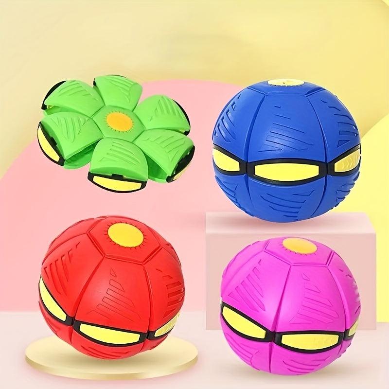 Elastic Deformed Flying Saucer Ball Outdoor Educational Toy