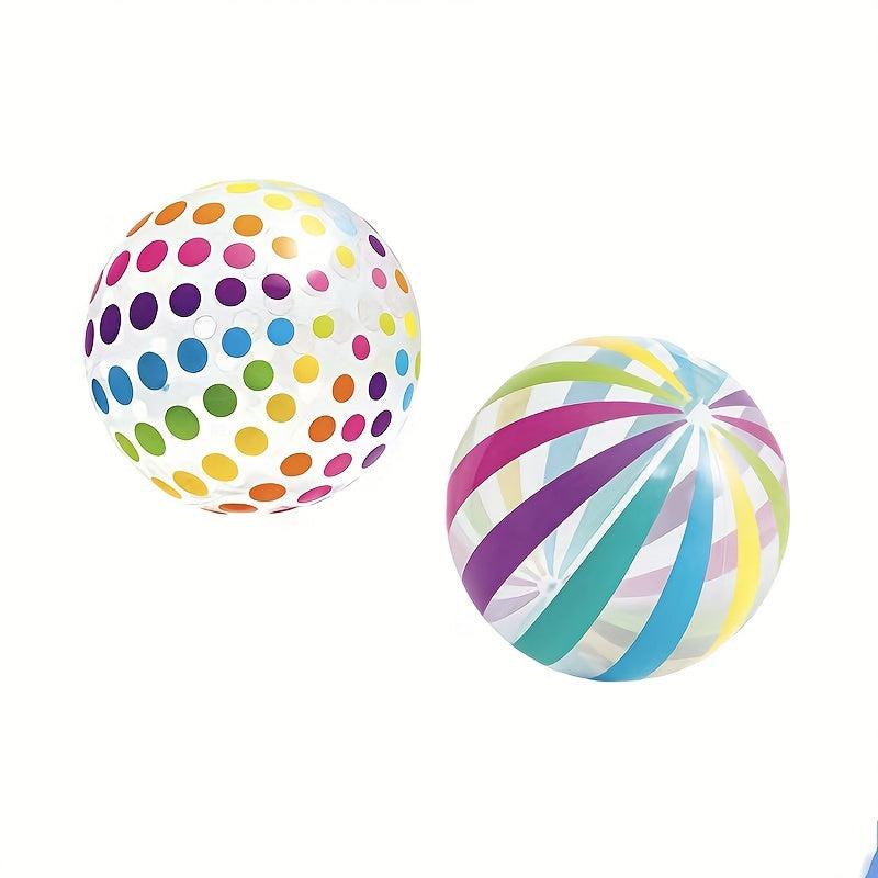 Inflatable Dot Striped Beach Ball PVC