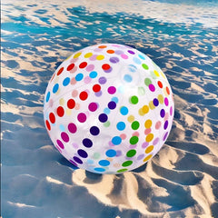 Inflatable Dot Striped Beach Ball PVC
