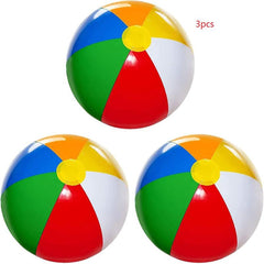 3pcs Inflatable Beach Balls for Kids & Toddlers Pool Games