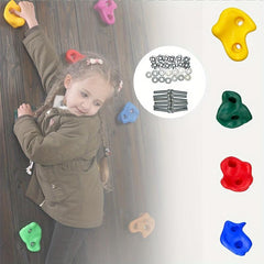 Mixed Plastic Kids Rock Climbing Wall Pan Indoor Playground