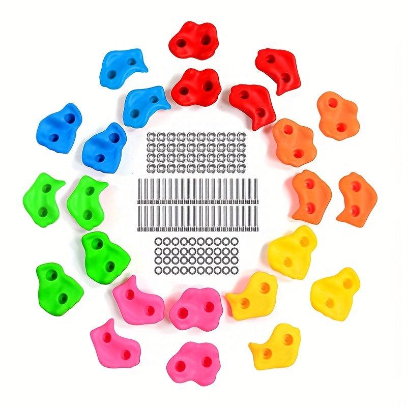 Mixed Plastic Kids Rock Climbing Wall Pan Indoor Playground