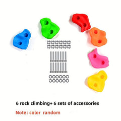 Mixed Plastic Kids Rock Climbing Wall Pan Indoor Playground