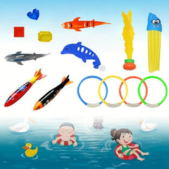 Shark Rocket Throwing Toy for Kids - Dive Dolphin Pool Game
