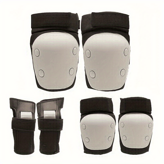 Youth Protective Gear Set - Impact Resistant Shell, Thickened Padding - 6pcs