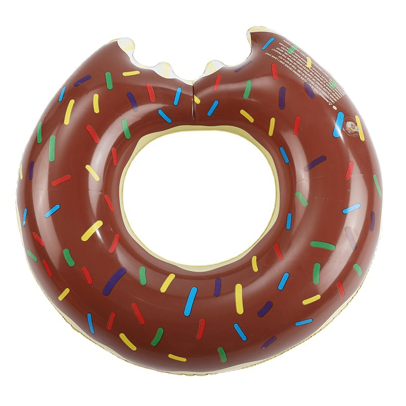 PVC Inflatable Sweet Donut Swim Ring for Adults and Kids