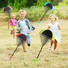 5pcs Tangle Parachute Figures Hand Throw Toy Outdoor Flying Toys