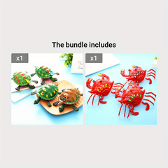 Pull String Toys Turtle Crab Lobster Beetle Rabbit and Bee