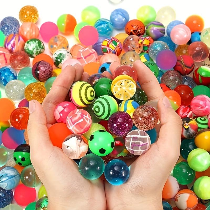 10pcs 20pcs Mixed Pattern Elastic Ball 32mm Rubber Ball