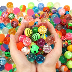 10pcs 20pcs Mixed Pattern Elastic Ball 32mm Rubber Ball