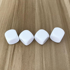 10pcs Acrylic Blank Dice Set, 0.71IN Rounded D6 for Kids