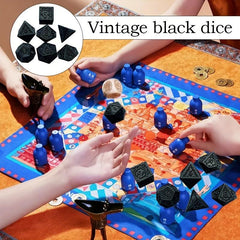 Vintage Polyhedral Dice Set for Table Game Gatherings