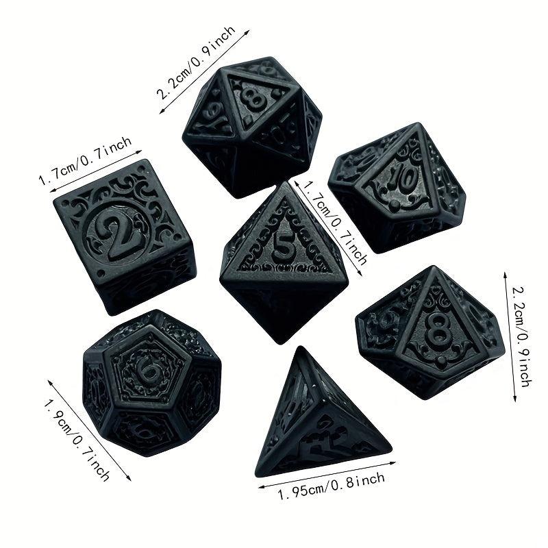 Vintage Polyhedral Dice Set for Table Game Gatherings