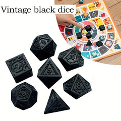 Vintage Polyhedral Dice Set for Table Game Gatherings