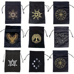 Thick Velvet Tarot Oracle Card Storage Bag Drawstring Bag