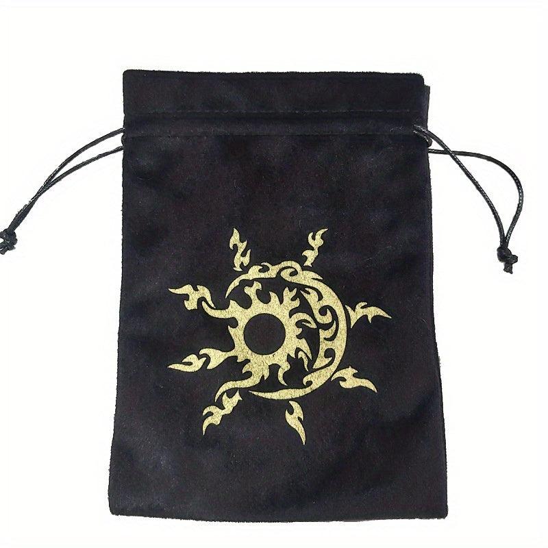 Thick Velvet Tarot Oracle Card Storage Bag Drawstring Bag