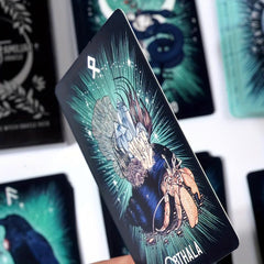 Witch's Familiar Runic Oracle Cards Family Game
