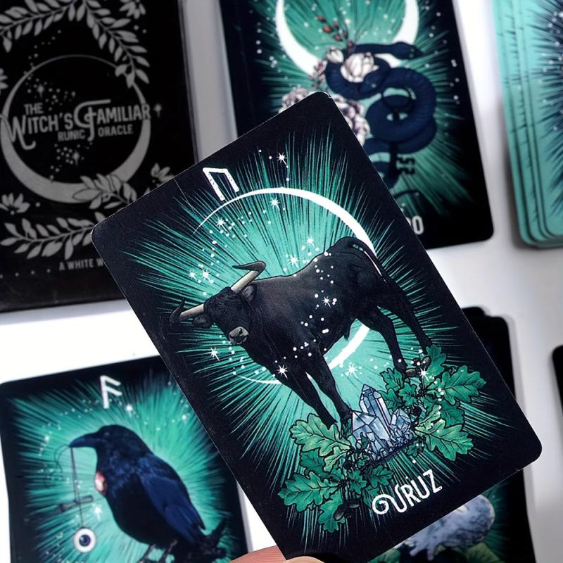 Witch's Familiar Runic Oracle Cards Family Game