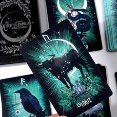 Witch's Familiar Runic Oracle Cards Family Game