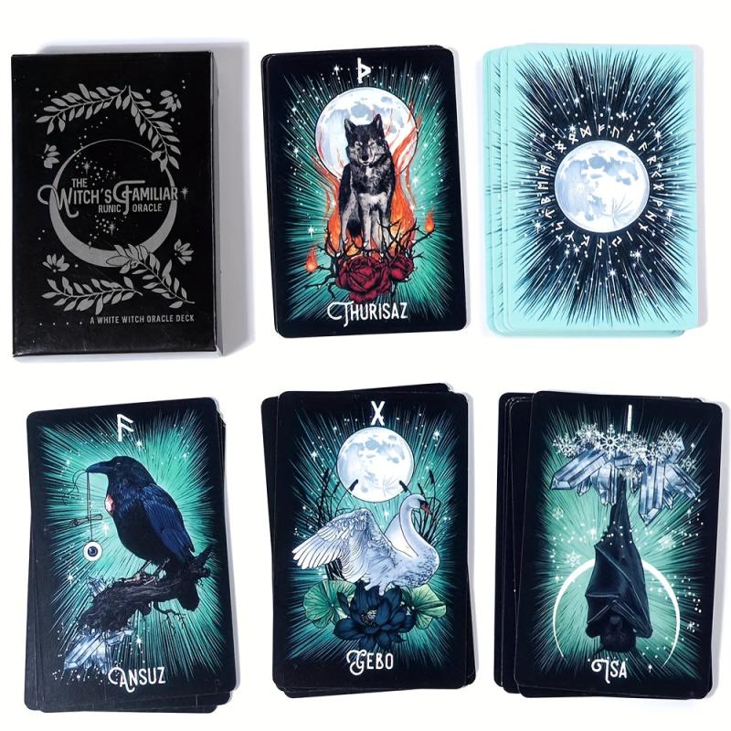 Witch's Familiar Runic Oracle Cards Family Game