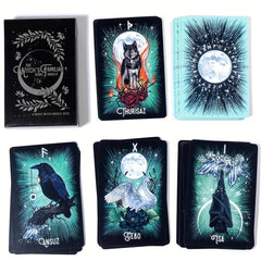 Witch's Familiar Runic Oracle Cards Family Game